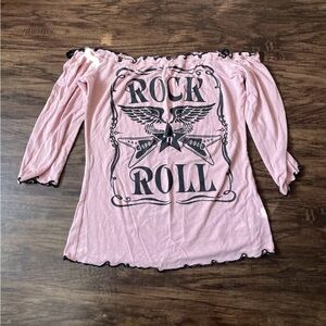 Rock and Roll Off The Shoulder Top Preowned by Kenzie Ziegler‎ from Dance Moms